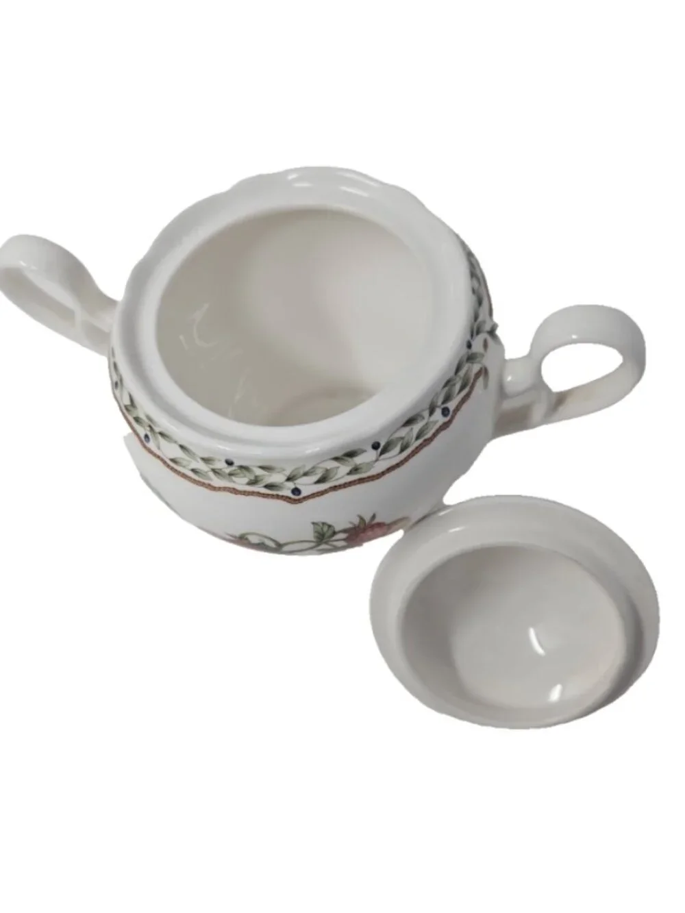 Vintage 1980s Noritake Primachina Lidded 2 Handled Sugar Bowl Royal Orchard 9416